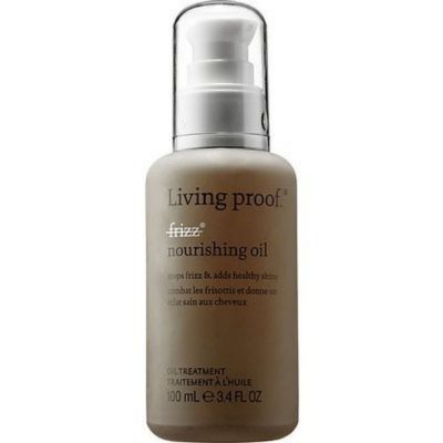 Living proof no frizz nourishing oil Ce mélange d'huiles nourrissantes agit pour laisser les cheveux plus lisses, brillants et plus sains