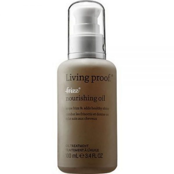 Living proof no frizz nourishing oil Ce mélange d'huiles nourrissantes agit pour laisser les cheveux plus lisses, brillants et plus sains