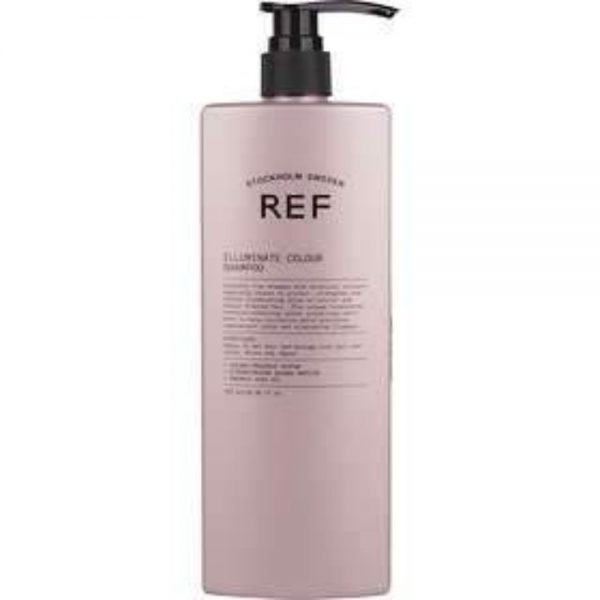 REF Illuminate Colour Shampoo est un shampoing fortifiant sans sulfate à utiliser sur les cheveux colorés et naturels. Végétalien.