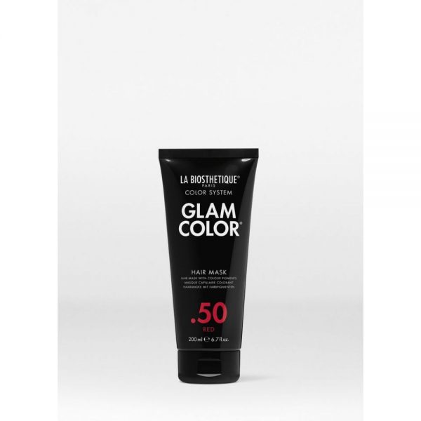 La Biosthétique Glam Color .50 Red 200ml est un revitalisant pigmenté qui ravive la couleur et la brillance tout en protégeant des rayons UV.