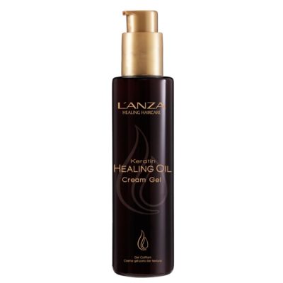 L'Anza Keratin Healing Oil Cream Gel, Hydrate comme une crème légère et contrôle comme un gel coiffant. Crée du volume et du corps.