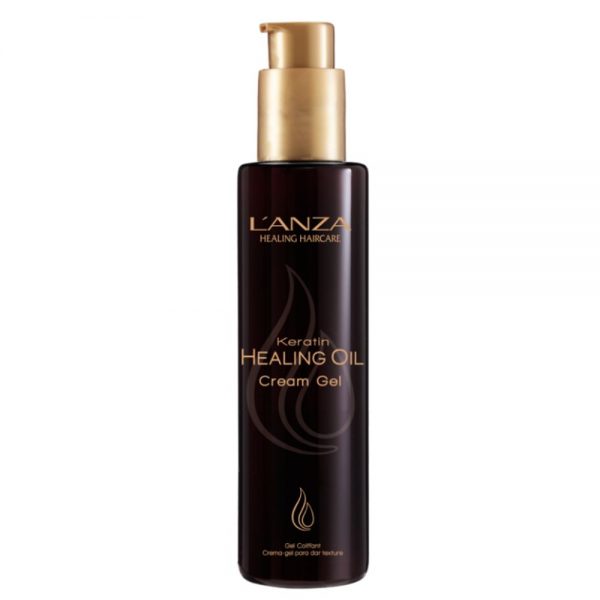 L'Anza Keratin Healing Oil Cream Gel, Hydrate comme une crème légère et contrôle comme un gel coiffant. Crée du volume et du corps.