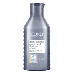 Après-Shampoing color extend graydiant Sv Redken est pour les cheveux gris et argentés, il élimine les reflets jaune. Avec une formule de PH balancé. 
