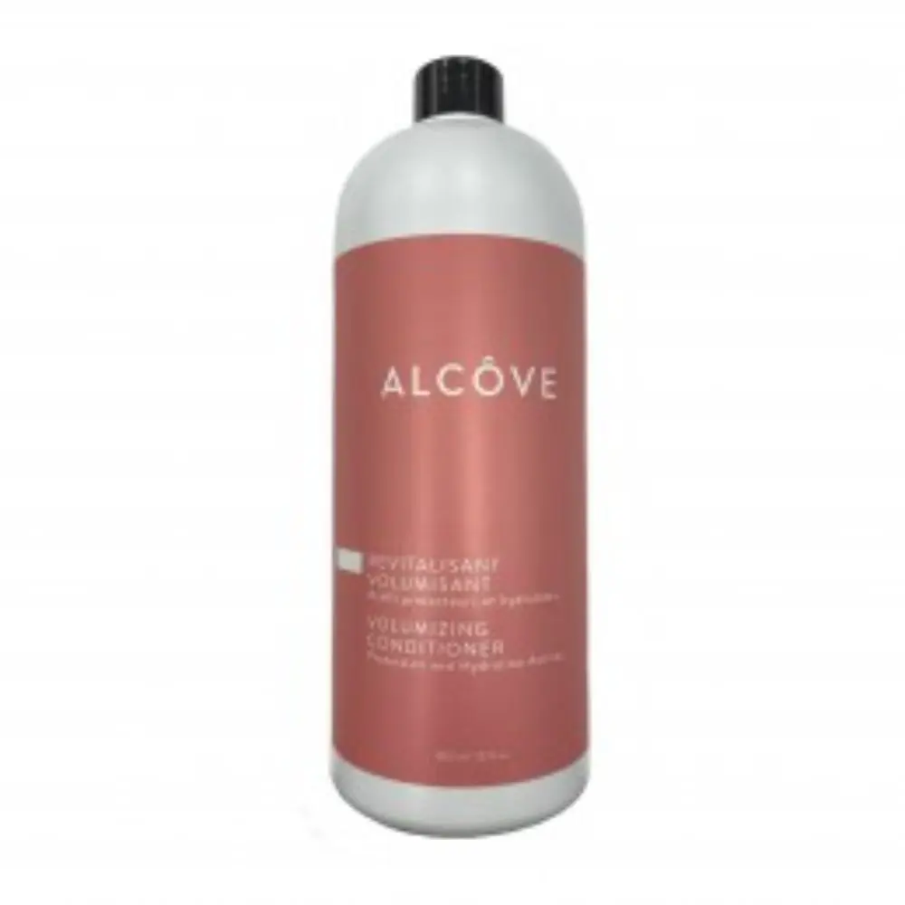Revitalisant volumisant Oligo Alcove. Enrichi de la Microcapsule Réparatrice (extraits de semence d'oeillette et d'huile d'avocat) procure du volume.