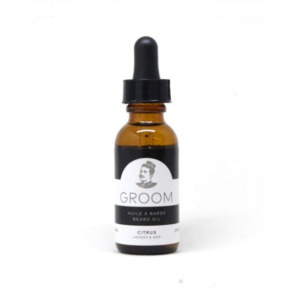 GROOM Huile à barbe Beard Oil Citrus herbes&mer 1oz