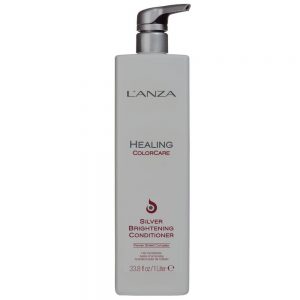 Conditionneur Healing colorcare silver brightening L'Anza élimine les ton chauds, cuivré, jaunes et doré. Lisse et démêle instantanément.