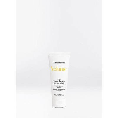 Masque Réparateur Renforçateur Volume, soin intensif qui répare le cheveu en profondeur, lisse et scelle la surface sans l'alourdir.