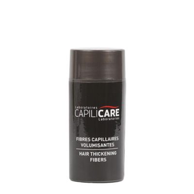Capilicare Fibres Capillaires Volumisantes Dark Brown, les microfibres de kératine viennent se fixer sur les cheveux pour recréer un volume naturel et couvrir instantanément les zones clairsemées.